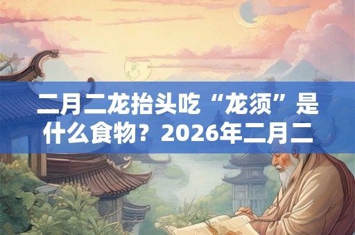 二月二龙抬头吃“龙须”是什么食物？2026年二月二是什么星座？