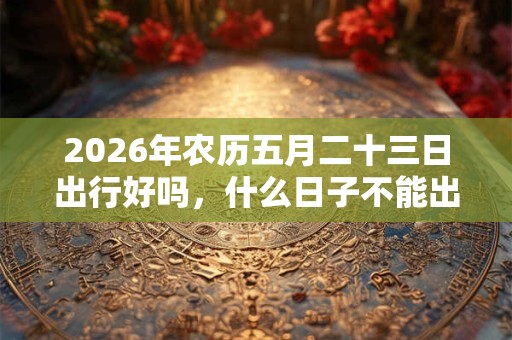 2026年农历五月二十三日出行好吗，什么日子不能出门？