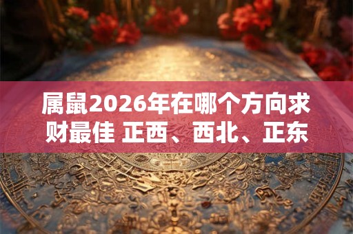 属鼠2026年在哪个方向求财最佳 正西、西北、正东