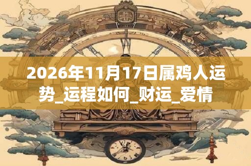 2026年11月17日属鸡人运势_运程如何_财运_爱情