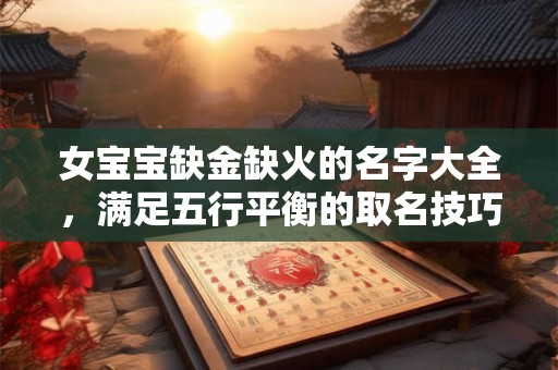 女宝宝缺金缺火的名字大全，满足五行平衡的取名技巧