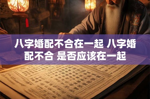 八字婚配不合在一起 八字婚配不合 是否应该在一起