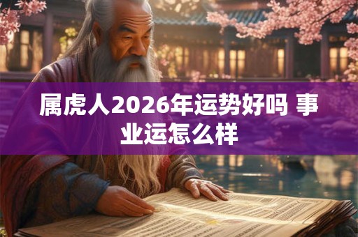 属虎人2026年运势好吗 事业运怎么样