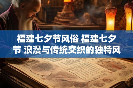 福建七夕节风俗 福建七夕节 浪漫与传统交织的独特风俗