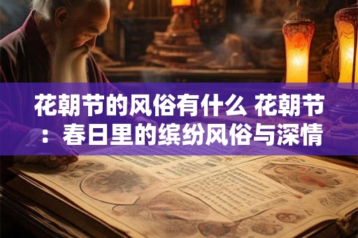 花朝节的风俗有什么 花朝节：春日里的缤纷风俗与深情厚意