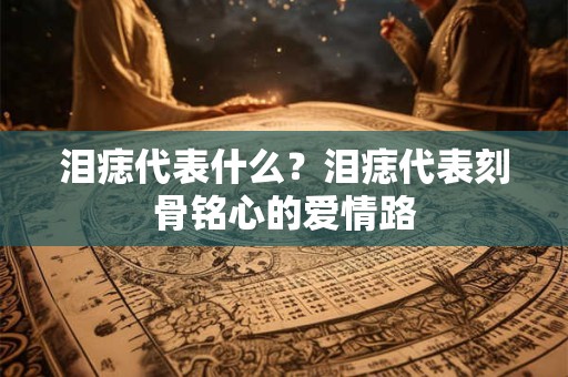 泪痣代表什么？泪痣代表刻骨铭心的爱情路