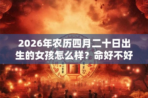 2026年农历四月二十日出生的女孩怎么样？命好不好？