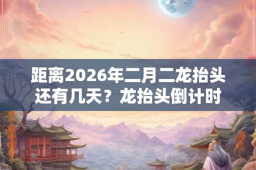 距离2026年二月二龙抬头还有几天？龙抬头倒计时