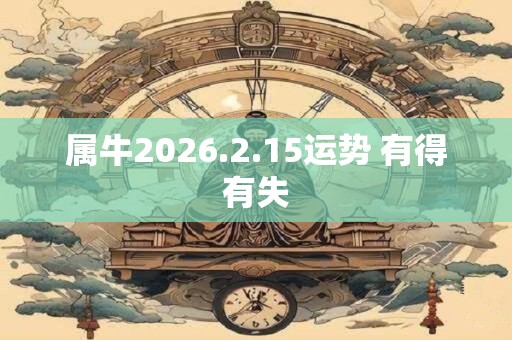 属牛2026.2.15运势 有得有失