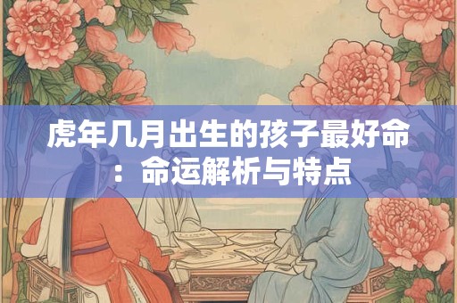 虎年几月出生的孩子最好命：命运解析与特点