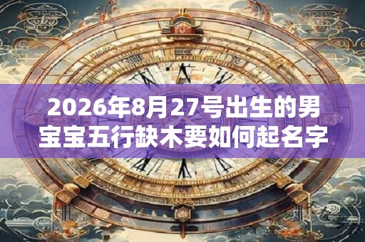 2026年8月27号出生的男宝宝五行缺木要如何起名字