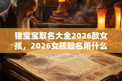 猪宝宝取名大全2026款女孩，2026女孩起名用什么字好听？