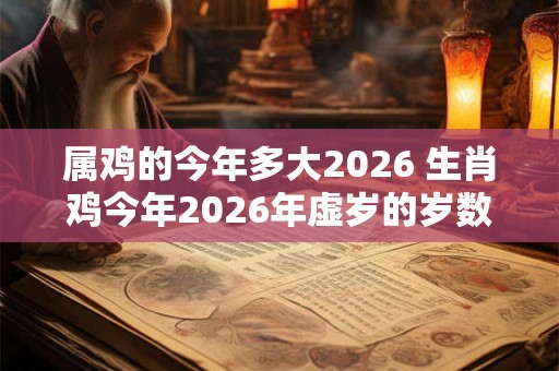 属鸡的今年多大2026 生肖鸡今年2026年虚岁的岁数