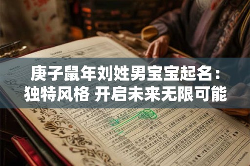 庚子鼠年刘姓男宝宝起名：独特风格 开启未来无限可能