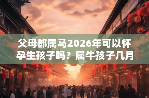 父母都属马2026年可以怀孕生孩子吗？属牛孩子几月生好？