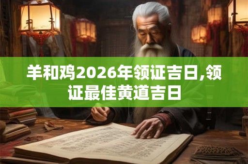 羊和鸡2026年领证吉日,领证最佳黄道吉日