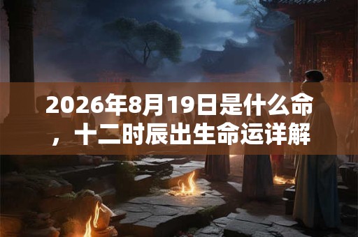 2026年8月19日是什么命，十二时辰出生命运详解