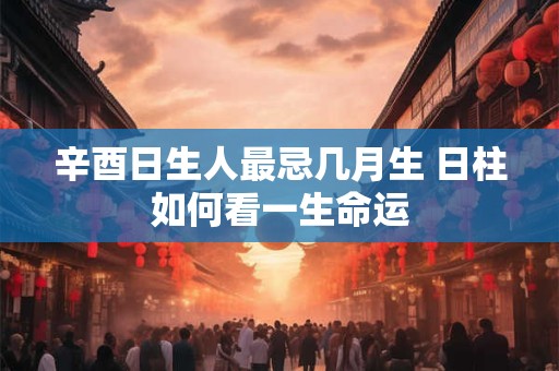 辛酉日生人最忌几月生 日柱如何看一生命运