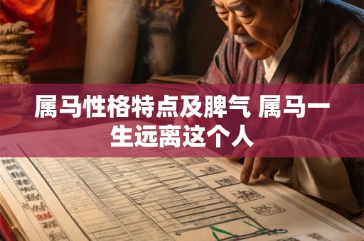 属马性格特点及脾气 属马一生远离这个人