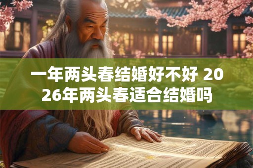 一年两头春结婚好不好 2026年两头春适合结婚吗