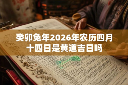 癸卯兔年2026年农历四月十四日是黄道吉日吗
