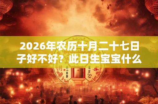 2026年农历十月二十七日子好不好？此日生宝宝什么星座？