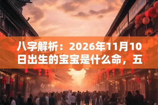 八字解析：2026年11月10日出生的宝宝是什么命，五行缺什么