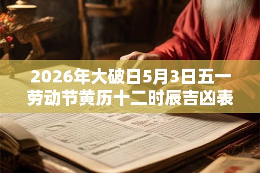 2026年大破日5月3日五一劳动节黄历十二时辰吉凶表！