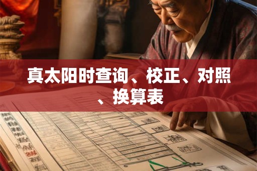 真太阳时查询、校正、对照、换算表