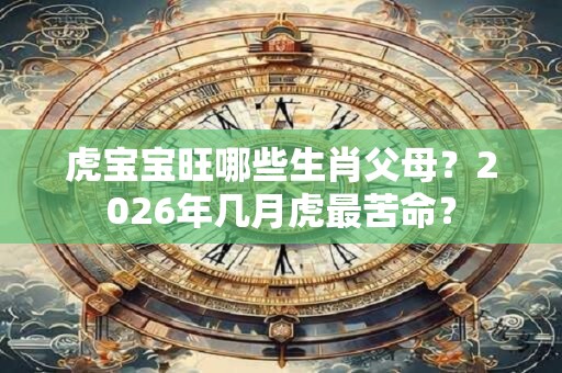 虎宝宝旺哪些生肖父母？2026年几月虎最苦命？