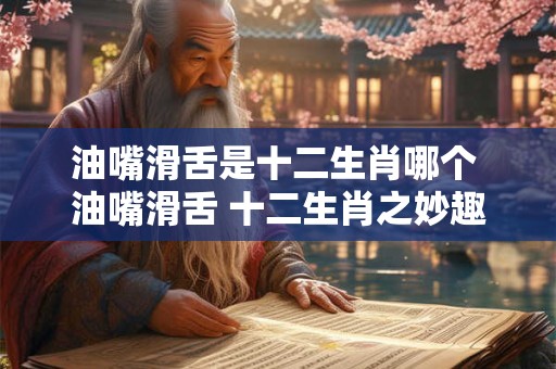 油嘴滑舌是十二生肖哪个 油嘴滑舌 十二生肖之妙趣横生