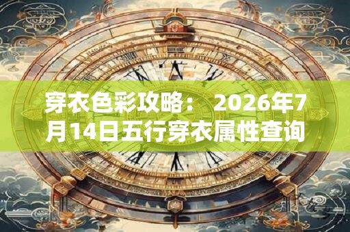 穿衣色彩攻略： 2026年7月14日五行穿衣属性查询