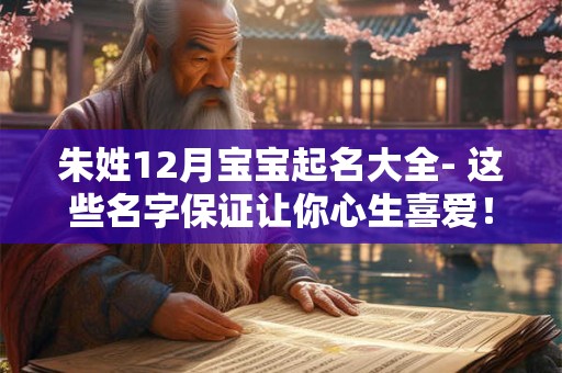 朱姓12月宝宝起名大全- 这些名字保证让你心生喜爱！