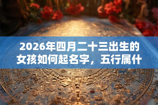 2026年四月二十三出生的女孩如何起名字，五行属什么