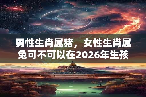 男性生肖属猪，女性生肖属兔可不可以在2026年生孩子？