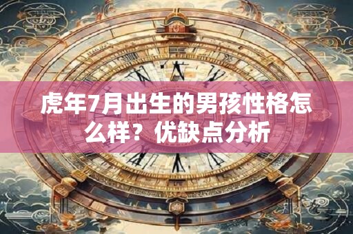 虎年7月出生的男孩性格怎么样？优缺点分析