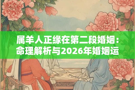 属羊人正缘在第二段婚姻：命理解析与2026年婚姻运势