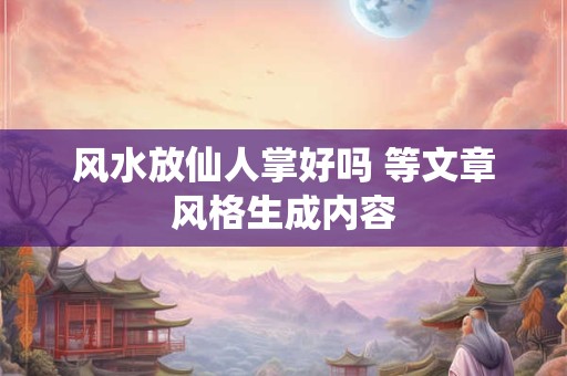 风水放仙人掌好吗 等文章风格生成内容