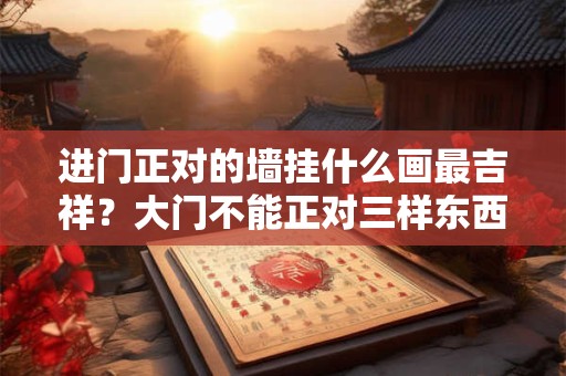 进门正对的墙挂什么画最吉祥？大门不能正对三样东西