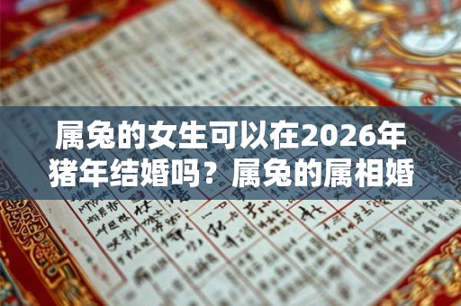 属兔的女生可以在2026年猪年结婚吗？属兔的属相婚配表详情