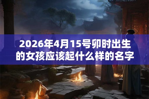 2026年4月15号卯时出生的女孩应该起什么样的名字