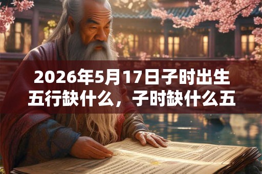 2026年5月17日子时出生五行缺什么，子时缺什么五行