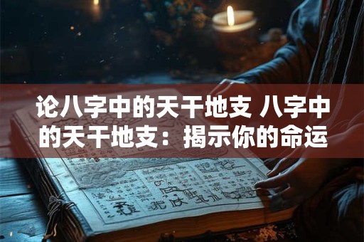 论八字中的天干地支 八字中的天干地支：揭示你的命运奥秘