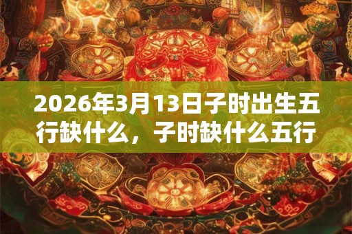 2026年3月13日子时出生五行缺什么，子时缺什么五行