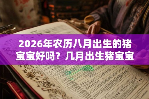 2026年农历八月出生的猪宝宝好吗？几月出生猪宝宝最好？