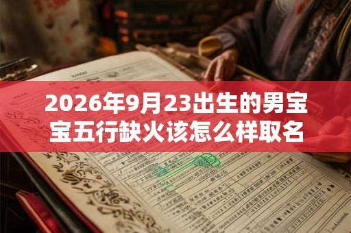 2026年9月23出生的男宝宝五行缺火该怎么样取名
