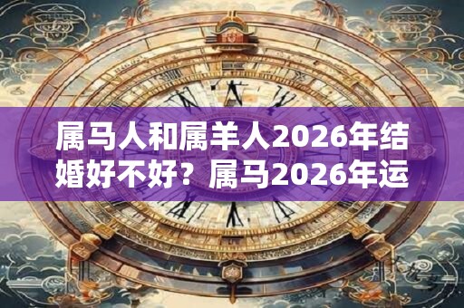属马人和属羊人2026年结婚好不好？属马2026年运势好吗？