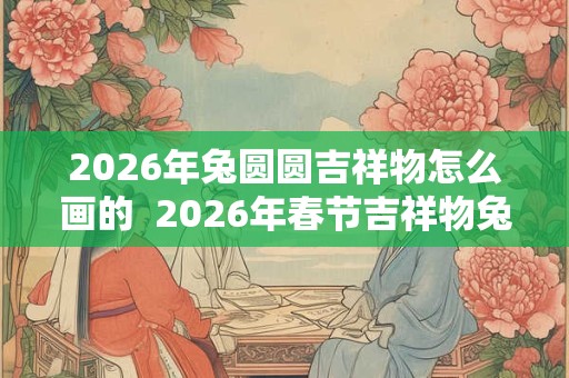 2026年兔圆圆吉祥物怎么画的  2026年春节吉祥物兔圆圆