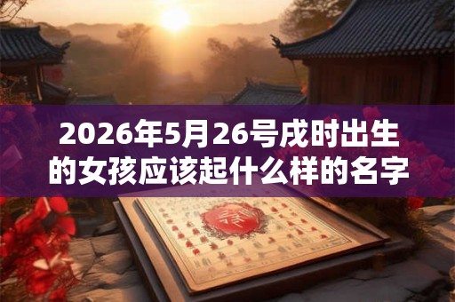 2026年5月26号戌时出生的女孩应该起什么样的名字