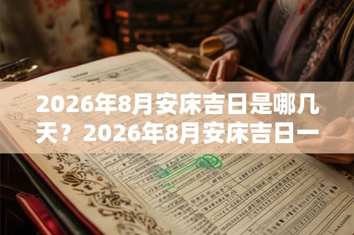 2026年8月安床吉日是哪几天？2026年8月安床吉日一览！